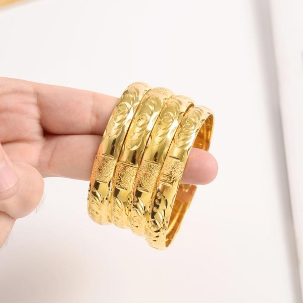 

bangrui gold color beautiful bangle jewelry est ethiopian for women african arab, Black