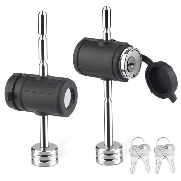 

parts mictuning 2pcs adjustable rv trailer tongue coupler pin lock dia 1/4 inch adjusts from 1 to 3 fits latch-type