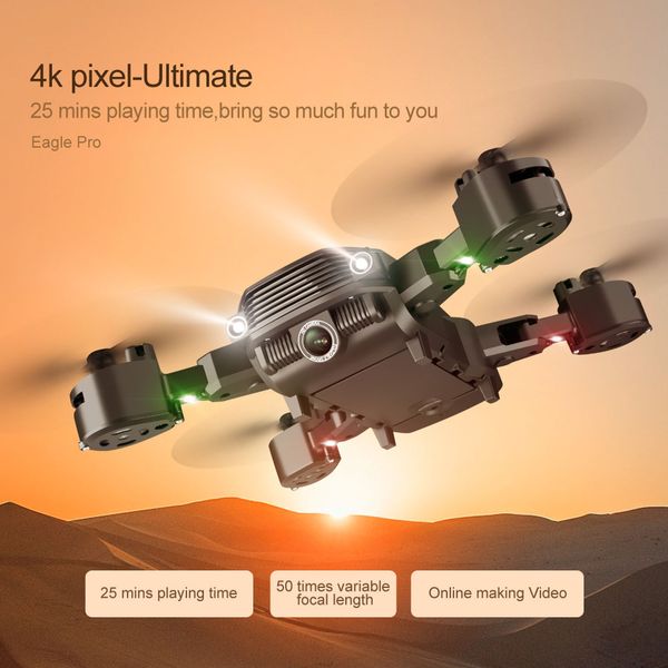 Lsrcls11 drone 4k hd dupla-lente quatro eixos rc controle remoto aeronave profissional fotografia aérea fotografia de motor sem escova quadcopter