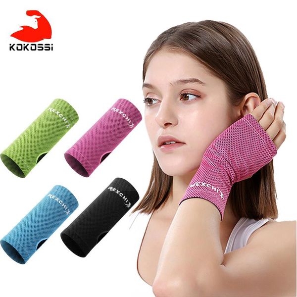 Suporte de pulso Kokossi 1PCS Sports Sports Wrist Tennis Wrap Band Sweat Sweat Sweatable Cold Fitness Training Yoga Bodybuilding