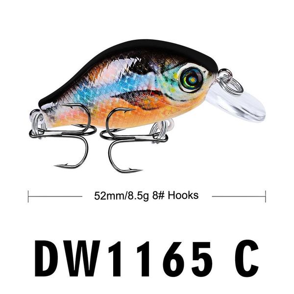 

mini blight painted squarebill crankbaits 10colors 5.2cm 8.5g shallow diving slowly rise wobbler bionic jllevk soif