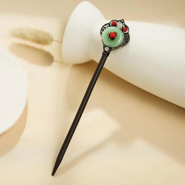 

other retro hairpin women's national costume jewelry handmade apparel accessories, Golden;white