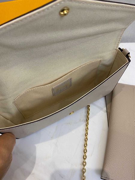 

handbag suit women bag three-piece luxurys flower print designers shoulder crossbody purse chain wallet messenger clutch 116