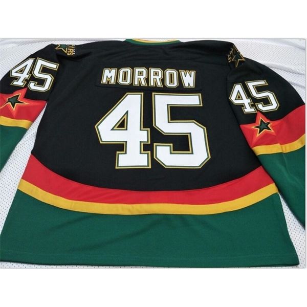 

goodjob men youth women vintage #45 brendan morrow dallass stars hockey jersey size s-5xl or custom any name or number, Black