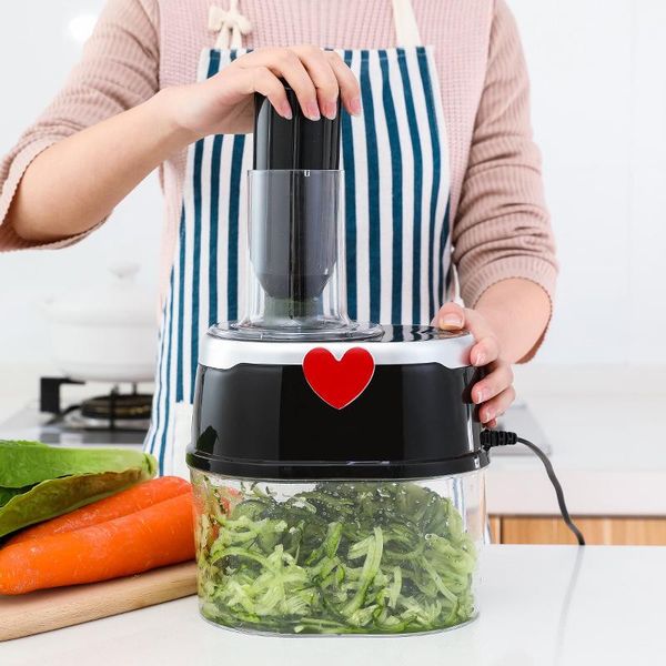 

meat grinders electric multifunctional vegetable cutter stainless steel chopper blades kitchen tool spiral salad maker