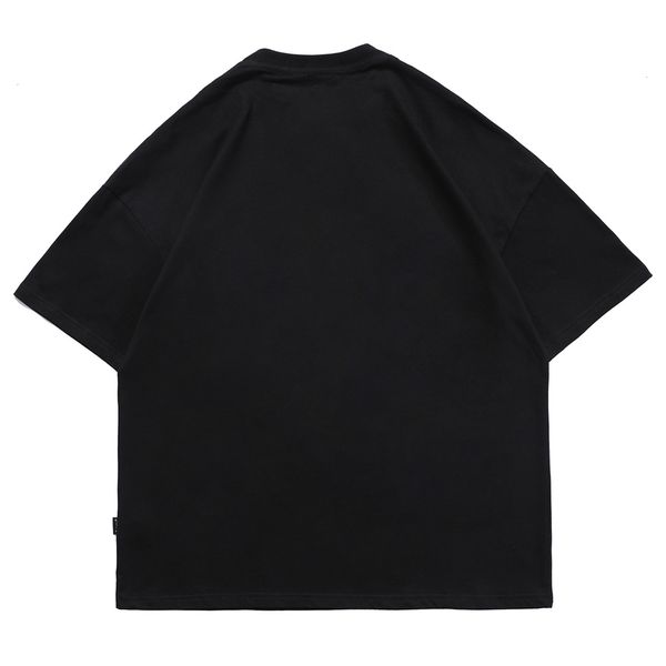 

hop new hip t-shirt men 2021 streetwear ferocious bear print harajuku tshirts summer loose short sleeve shirt cotton tees black pshh, White;black