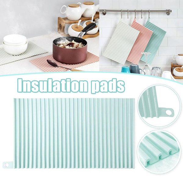 

mats & pads cup holder coasters anti-scalding heat resistant rubber mat non-slip pot table placemat stock