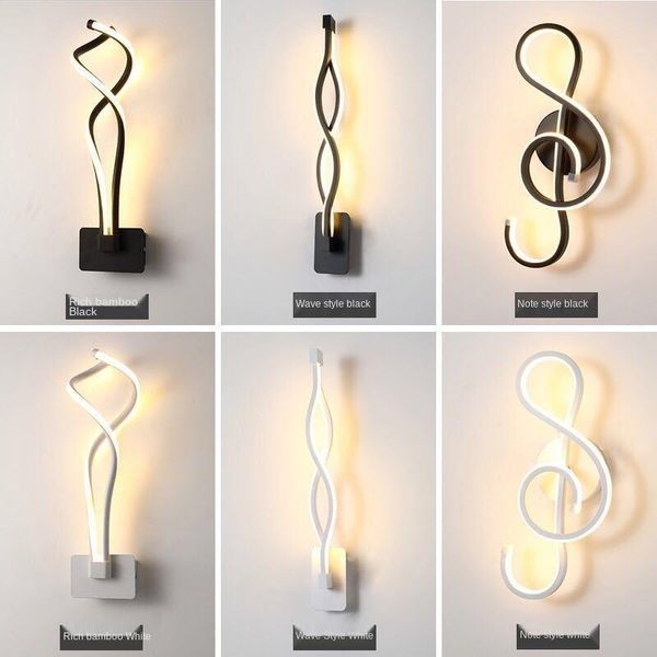 

wall lamps led modern minimalist lamp indoor living room bedroom bedside 16w ac96v-260v el corridor lighting decoration