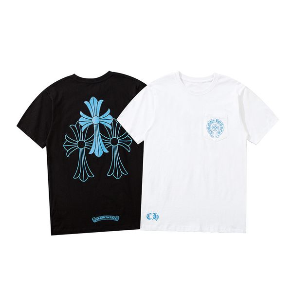 

t shirt short sleeve men's with blue sanskrit print, White;black