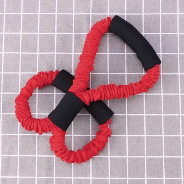 

1pc chest expander resistance bands 8 shaped exercise stretching strap for home exercise fitness (red)