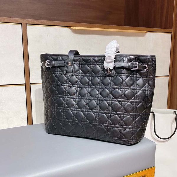

2021 boxed handbag luxury retro 5a classic brand 33 cm black shopping bag leather
