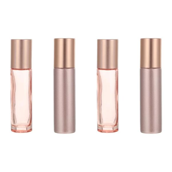 

storage bottles & jars 12pcs 10ml glass roller bottle essential oil dispenser leak-proof container