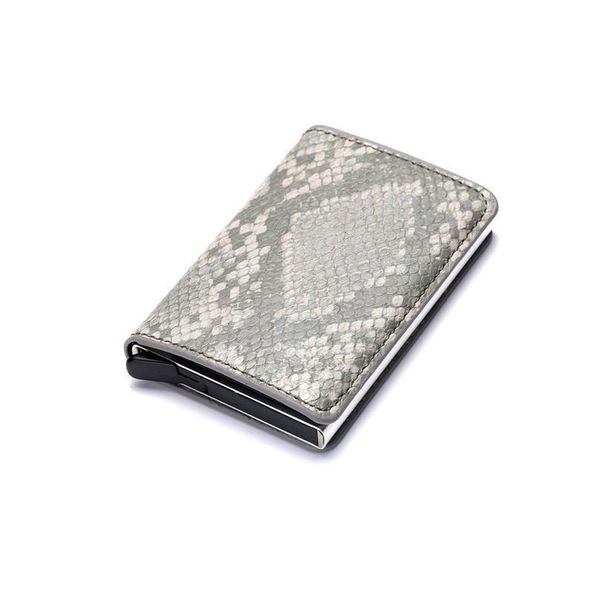

bycobecy 2020 fashion credit card holder carbon fiber card holder aluminum slim short card holder rfid blockin jlliln
