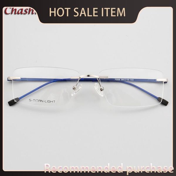 

chashma frame eyewear prescription titanium light men hinge for quality eyeglass optical frame glasses rimless men lbxdq, White;black