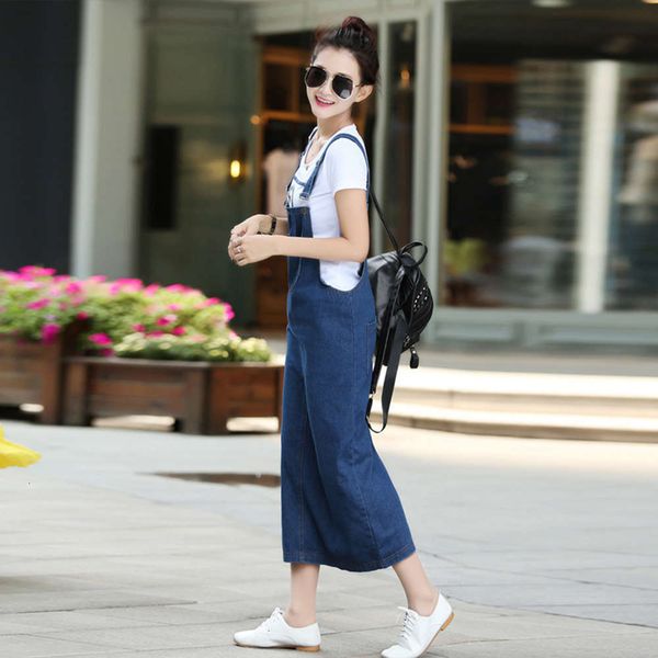 

popular fat 2020 spring new large size student denim girl sister loose and slim strap skirt suspender dress hot, White;black