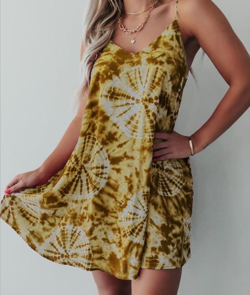 

womens plus size strappy dresses sleeveless flora printed cami swing dress loose mini casual s-5xl, Black;gray
