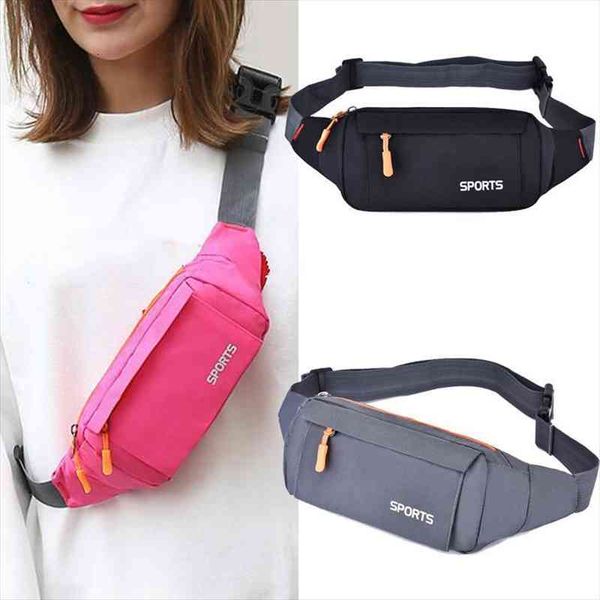 

waist pack women running waterproof waist bag mobile phone holder men female belt bag fitness travel pouch belt pink chest