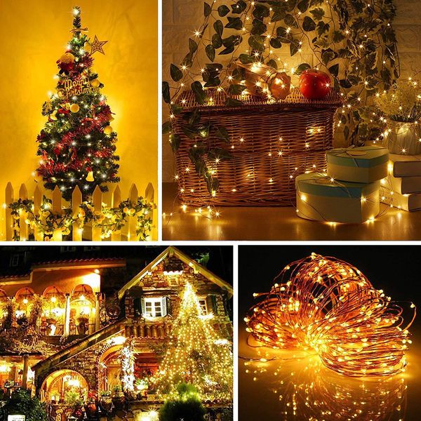 

2021 new party led rope 32.81ft/10m 100led moved to battery lights courtesy bottle diy garland christmas for halloween decoration tfo0