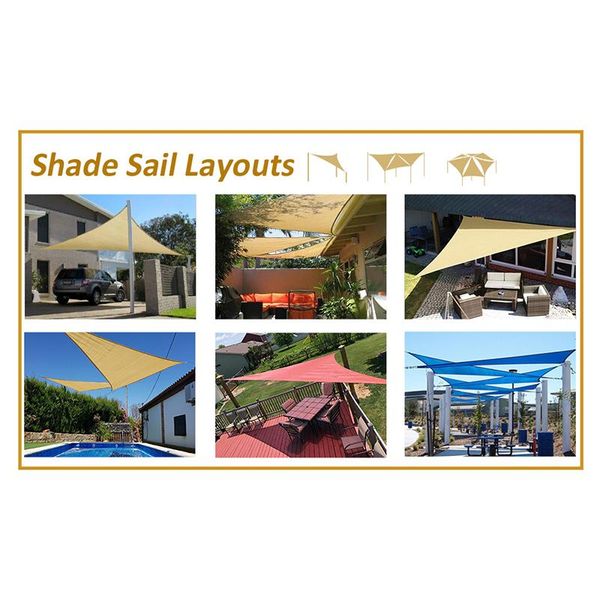 

uv protection canopy outdoor shade triangular rainproof sunproof awning b88