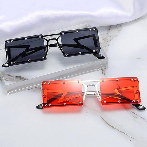 

sunglasses fashion korean style square translucent film color glasses trendy street hip-hop for men and women, White;black