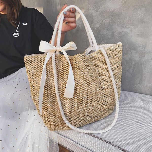 Borse da sera 2021 Borsa da donna Rotonda Circolare Rattan Vimini Paglia intrecciata Borsa a tracolla da spiaggia Regalo Boemia Borse da donna Spalla