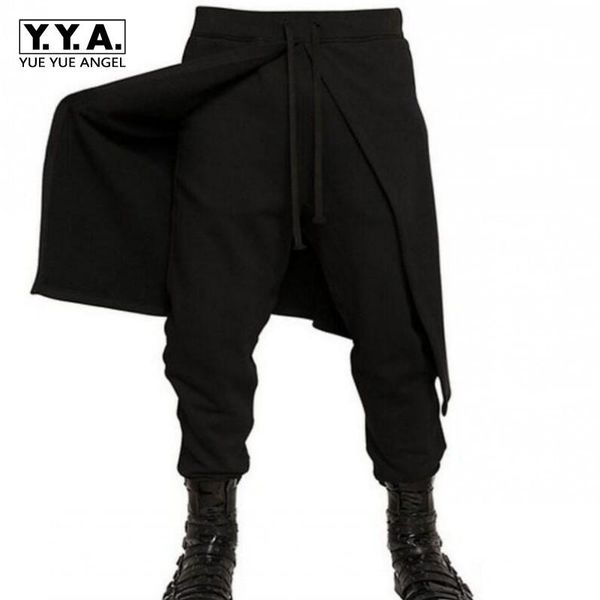 

men's pants brand black mens korean harem long loose fit dance smart pant for man skinhy punk goth chic trousers size m-3xl