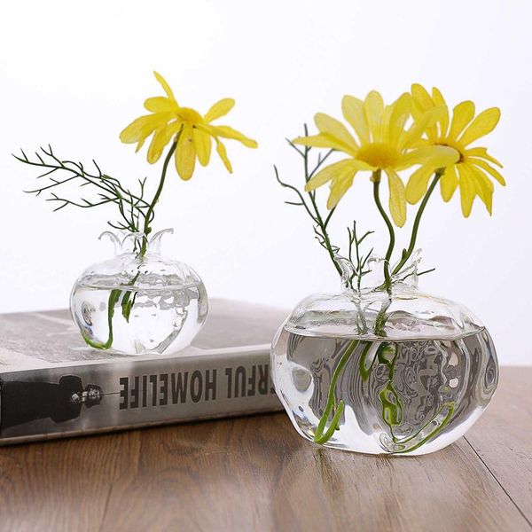 

vases creative hydroponic plant transparent vase frame coffee shop room decor