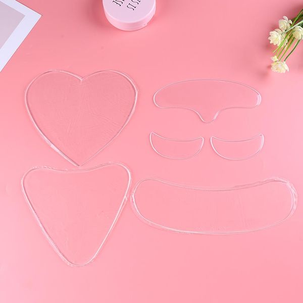 

anti wrinkle chest neck pad selling silicone transparent comfortable skin wrinkles remover treatment face skin care tools