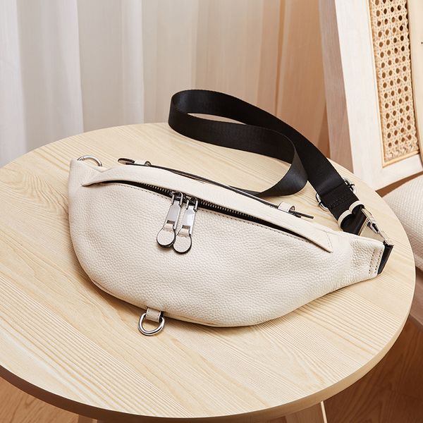 

fashion classic bags real cowhide envelope lady crossbody one-shoulder belt bag 0718