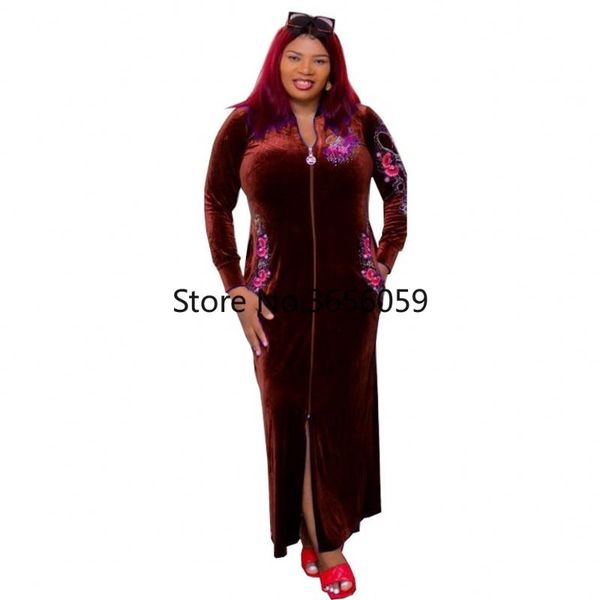 

ethnic clothing africa muslim long maxi dress 2021 spring autumn fashion african for lady dresses women, Red