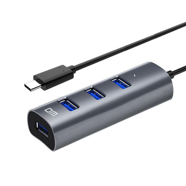 

hubs 4 port usb3.0 type c hub chb010 support 1tb hdd transfer speed up to 300mb/s 30cm cable