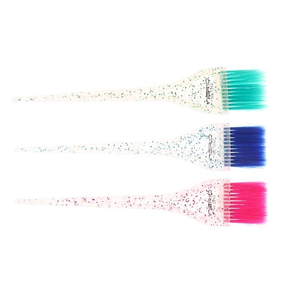 

hair brushes 1pc hairdressing dyeing cream brush coloring bleaching salon comb, Silver