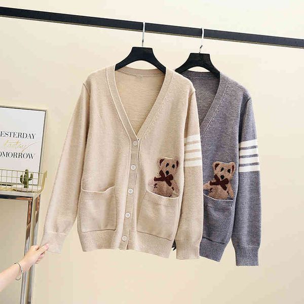 

women's jackets plus size striped fashion sweater, plus korean sweater for women autumn clothes g1or, Black;brown