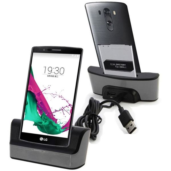 

5v 1a deskusb sync cable cradle station dock charger with battery slot for lg g4