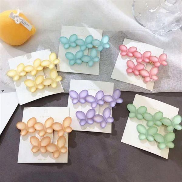 

hair accessories 10set/lot korea fashion butterfly hairpins children vintage resin clips for girls gifts1, Slivery;white