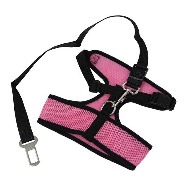 

dog collars & leashes car safety leash for pet dark pink - size xl