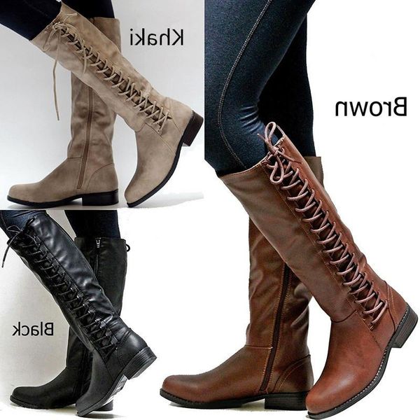 

boots long women's in autumn and winter are fashionable, Black