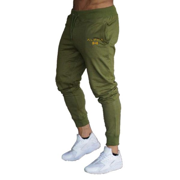 

men's pants 2021 jogger brand slacks track printed casual gym workout, Black
