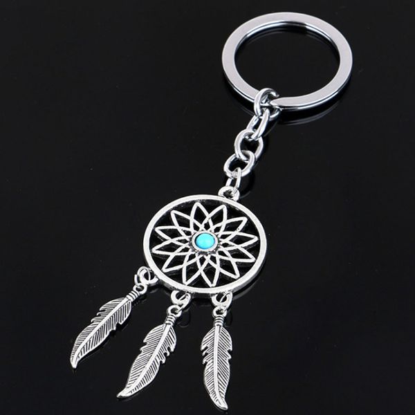 

key chain alloy dreamcatch tassel pendant bag, Silver