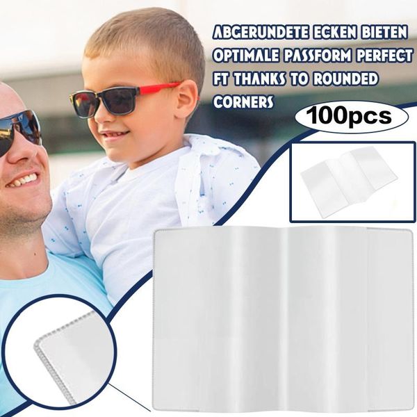 

storage bags protective case certificate cover set of 100pcs transparent #t2g