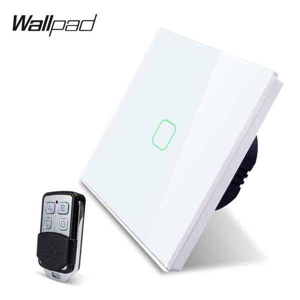 

smart home control wallpad k3 led remote dimmer touch switch 4 colors tempered glass panel wall electrical light rf433