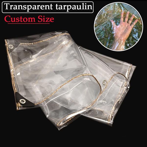 

0.35mm thick pvc transparent rainproof cloth garden plant shed cover balcony swing tarpaulin thicking greenhouse waterproof film