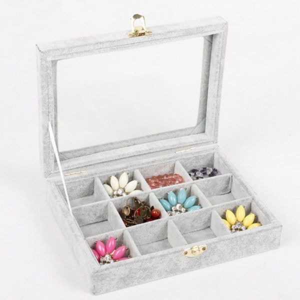 

jewelry display case, elegantly covered with velvet, sleek and stylish look, Pink;blue
