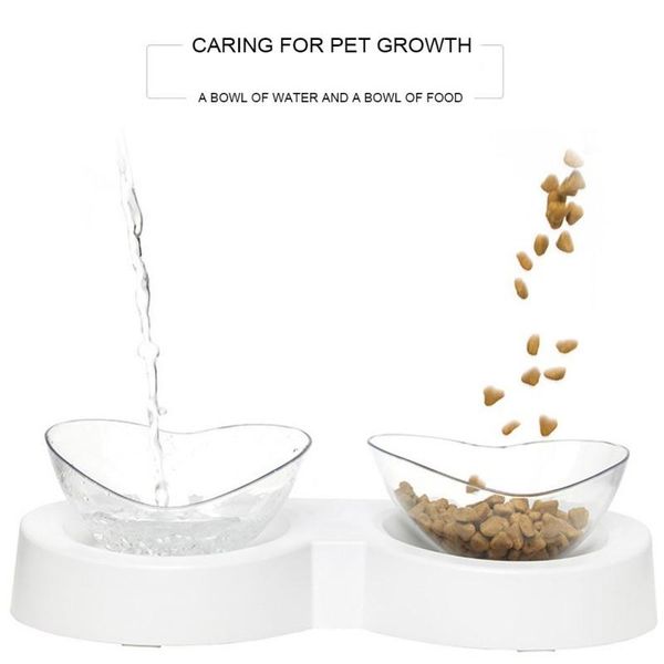 

dog bowls & feeders eating drinking cat bowl pet 360 degree rotation protection cervical spine double with raised stand accessories