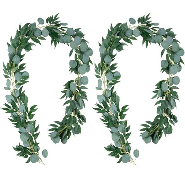 

2pcs artificial vine decor eucalyptus hanging vine eucalyptus diy accessory