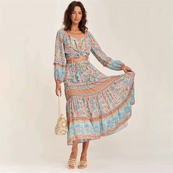

summer a-line printing patchwork casual women ankle-length skirt 210524, Black