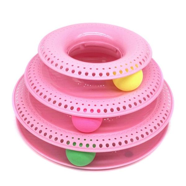 

cat toys funny pet toy intelligence triple play disc balls crazy ball disk interactive for iq traning