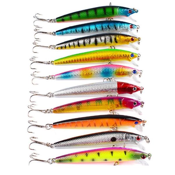 

1pcs 9.5cm 7.8g classic wobbler plastic minnow 6# hooks fishing lure fresh water fishing hard bait floating lure jllcdm