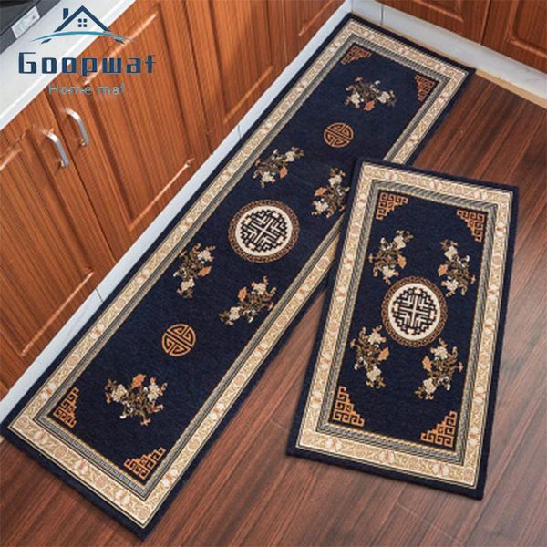 

carpets chinese jacquard kitchen floor mats non-slip household long dirt-resistant oil-proof and waterproof door