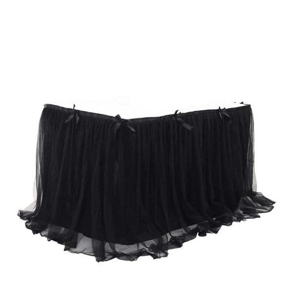 

table skirt wedding birthday party dessert decoration tulle